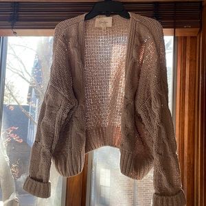 Tan cardigan